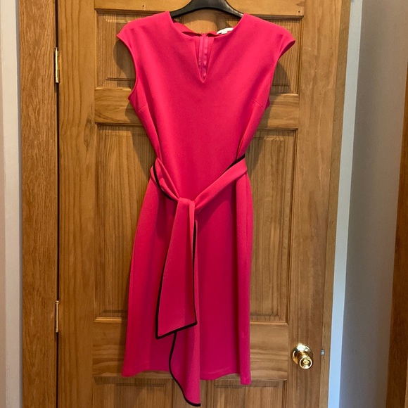 Dresses & Skirts - New York and Co. Hot Pink Dress with belt Large